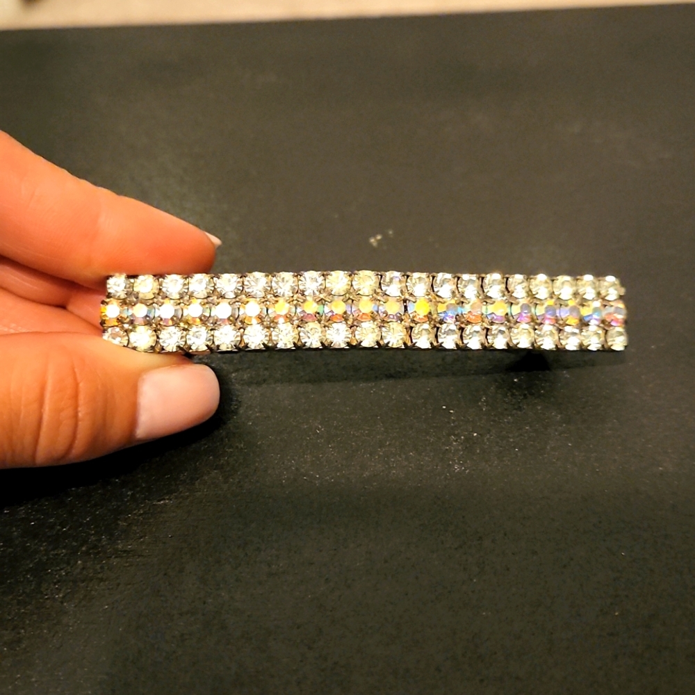 Rhinestone (AB/Crystal) hair barrette
